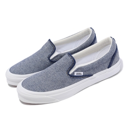 Vans 懶人鞋 OG Classic Slip Vault 男鞋 女鞋 藍 白 牛仔 單寧 百搭 休閒鞋 VN0A32QNIND