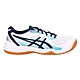 ASICS UPCOURT 5 男排羽球鞋-排球 羽毛球 亞瑟士 1071A086-102 白丈青淺藍 product thumbnail 1