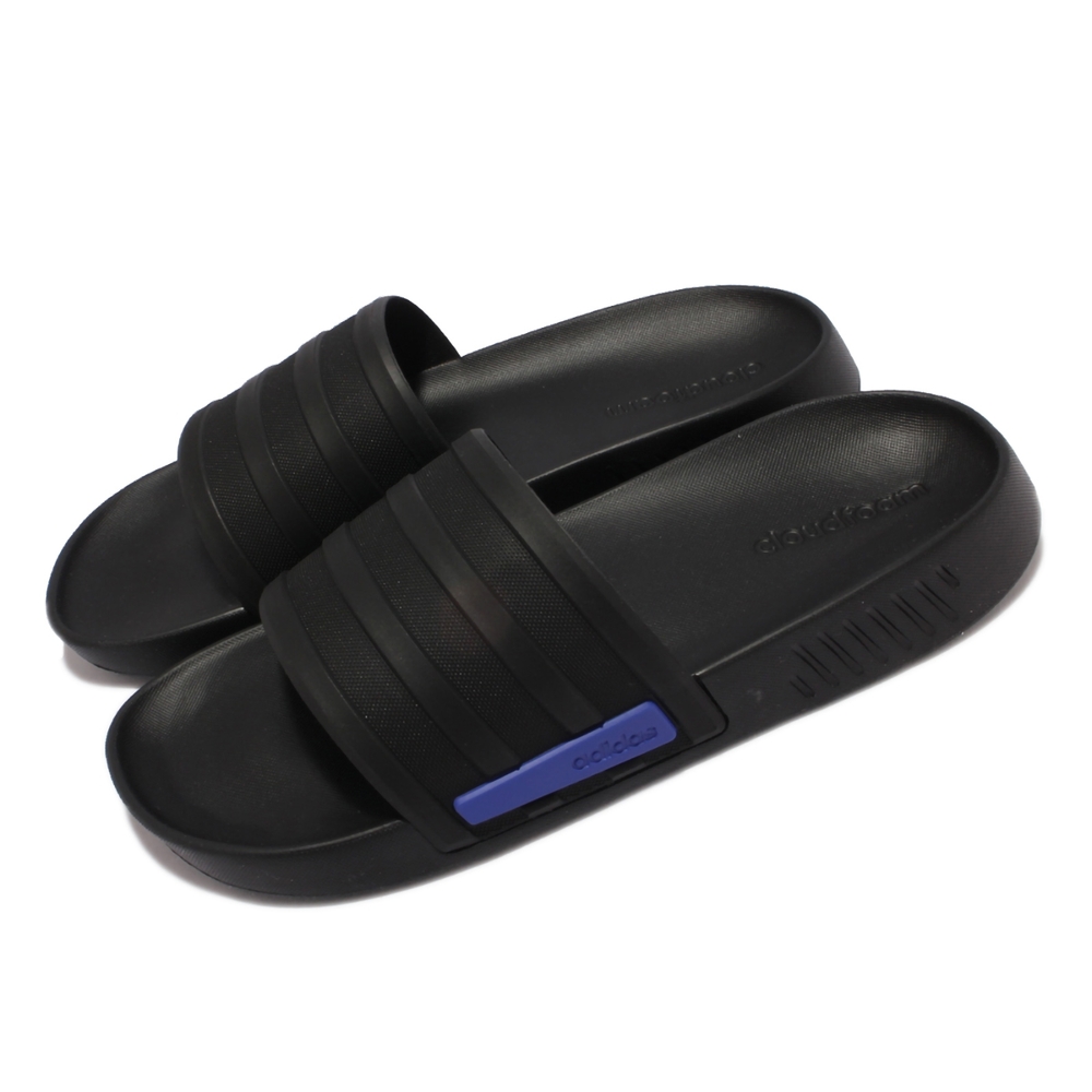 adidas 拖鞋 Racer TR Slide 套腳 男鞋 愛迪達 輕量 舒適 快速排水 休閒穿搭 黑 藍 G58170