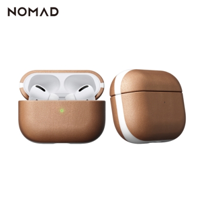 美國NOMADxHORWEEN AirPods Pro專用皮革保護收納盒-自然原色