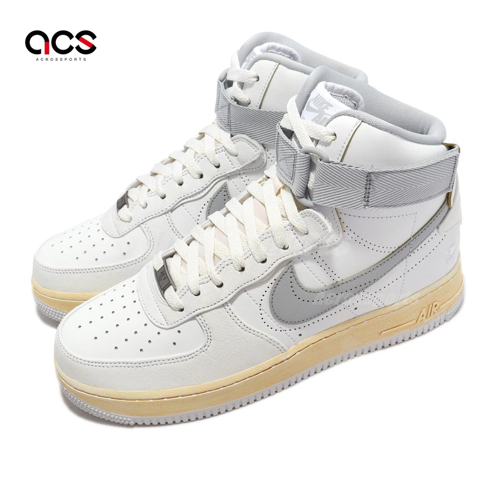 Nike 休閒鞋Air Force 1 High 07 PRM 男女鞋白灰仿舊中底Fontanka