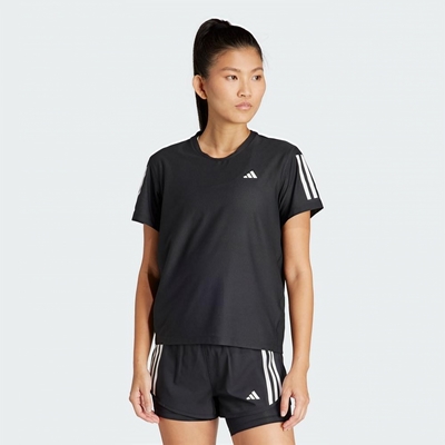 adidas 愛迪達 上衣 女款 短袖上衣 運動 OTR B TEE 黑 IN2961