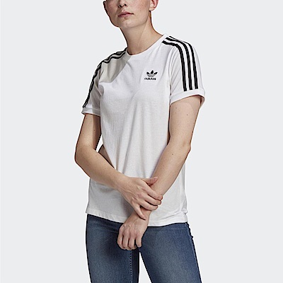 Adidas 3 Stripes Tee GN2913 女 短袖 上衣 T恤 運動 休閒 柔軟 棉質 國際尺寸 白