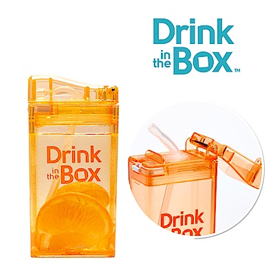 加拿大Drink in the box 兒童戶外方形吸管杯 235ml-水果橘