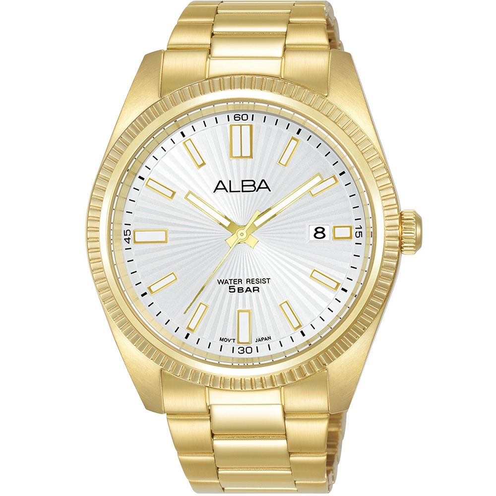 ALBA 雅柏 Prestige 簡約三針 時尚腕錶-42.2mm金色(VJ42-X353K/AS9S60X1)