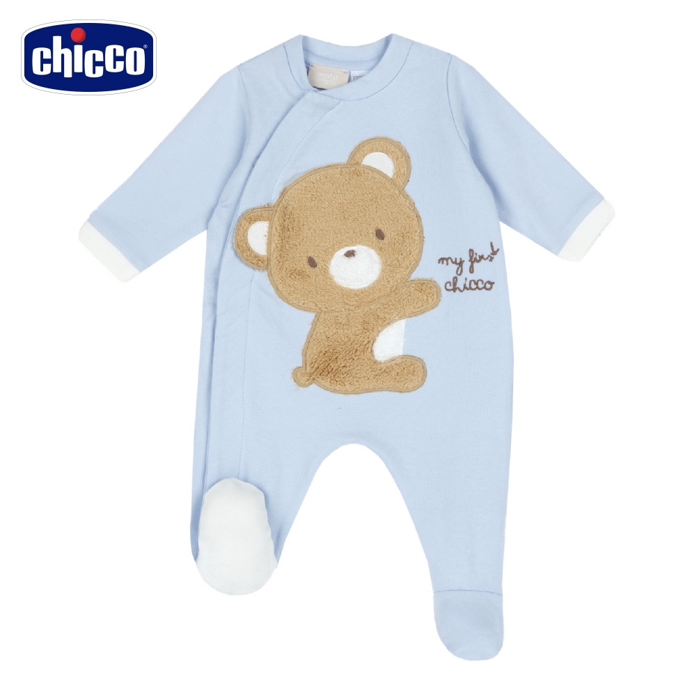 chicco-粉彩-造型前側開兔裝-小熊