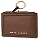 MARC JACOBS 金屬LOGO4卡鑰匙吊環零錢包(深咖) product thumbnail 1