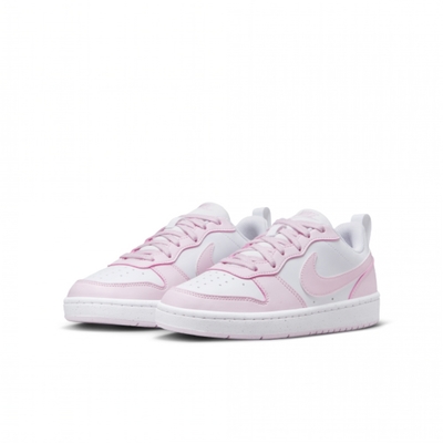 NIKE 休閒鞋 女鞋 大童 運動鞋 COURT BOROUGH LOW RECRAFT GS 白粉 DV5456-105