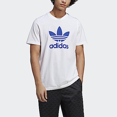 Adidas Trefoil T-Shirt IA4813 男 短袖 上衣 T恤 亞洲版 休閒 經典 三葉草 白藍