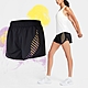 Nike 短褲 Tempo Luxe 黑 紫 黃 女款 拉鍊口袋 開岔 吸濕 快乾 跑步 運動 CZ2840-010 product thumbnail 1