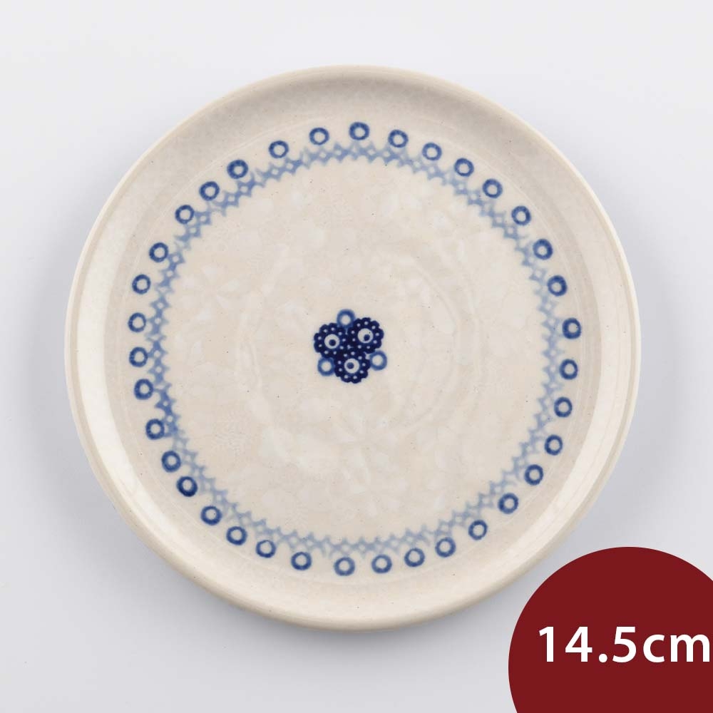 波蘭陶 雪藏逸夢系列 圓形淺盤 14.5cm 波蘭手工製