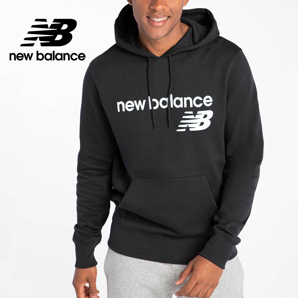 [New Balance]連帽長袖上衣_男性_黑色_MT03910BK