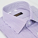 金安德森 紫白條紋窄版短袖襯衫fast product thumbnail 1