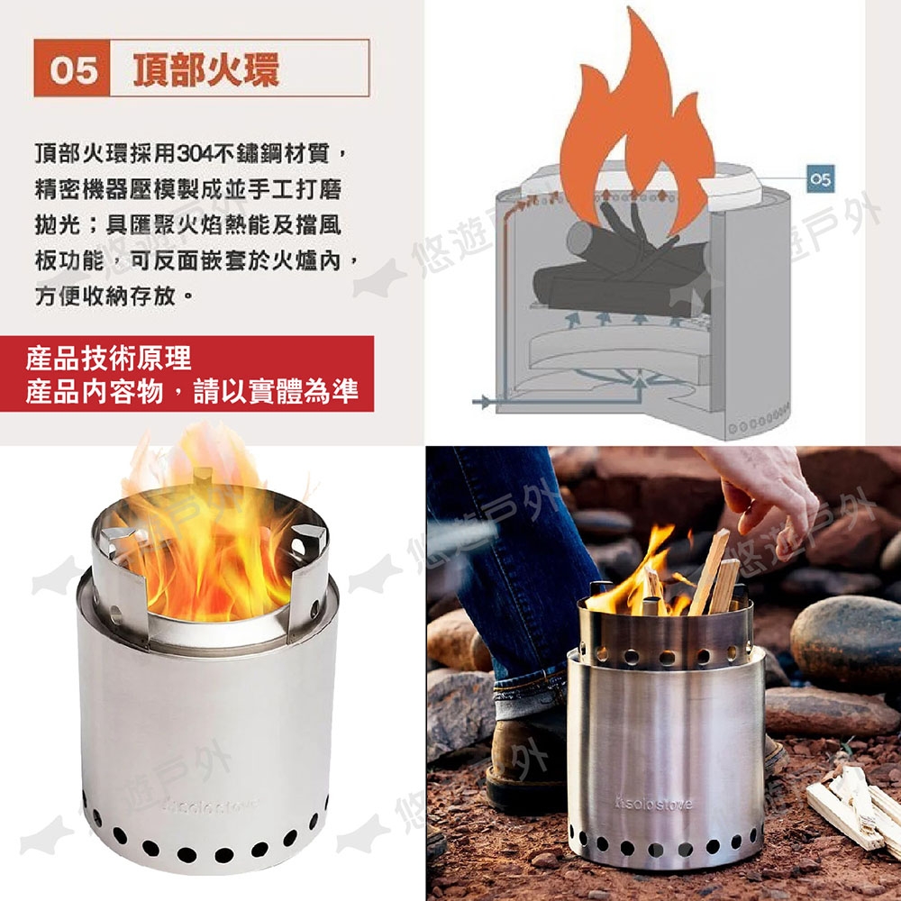 GENUINE! Solo Stove TITAN Low Smoke Wood Burning Camp Stove 2-4