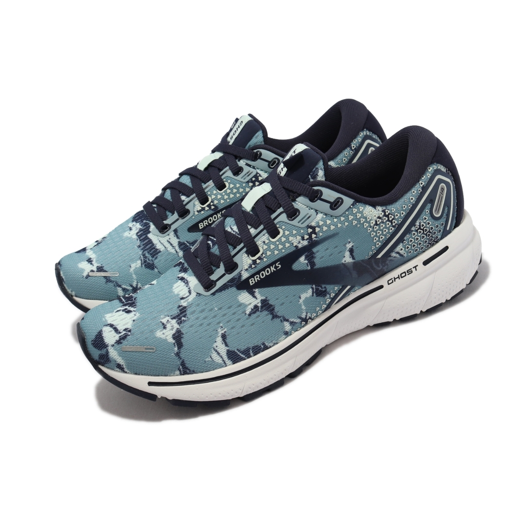 Brooks 慢跑鞋 Ghost 14 Camo 女鞋 運動休閒 路跑 避震 穩定 柔軟 舒適 藍 白 1203561B465