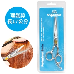 美國Equinox專業Razor Edge美髮剪17cm理髮剪PL10(人體工學;鈍角+利刃;張開可調;緩衝螺絲;日本不鏽鋼)沙龍剪髮剪刀