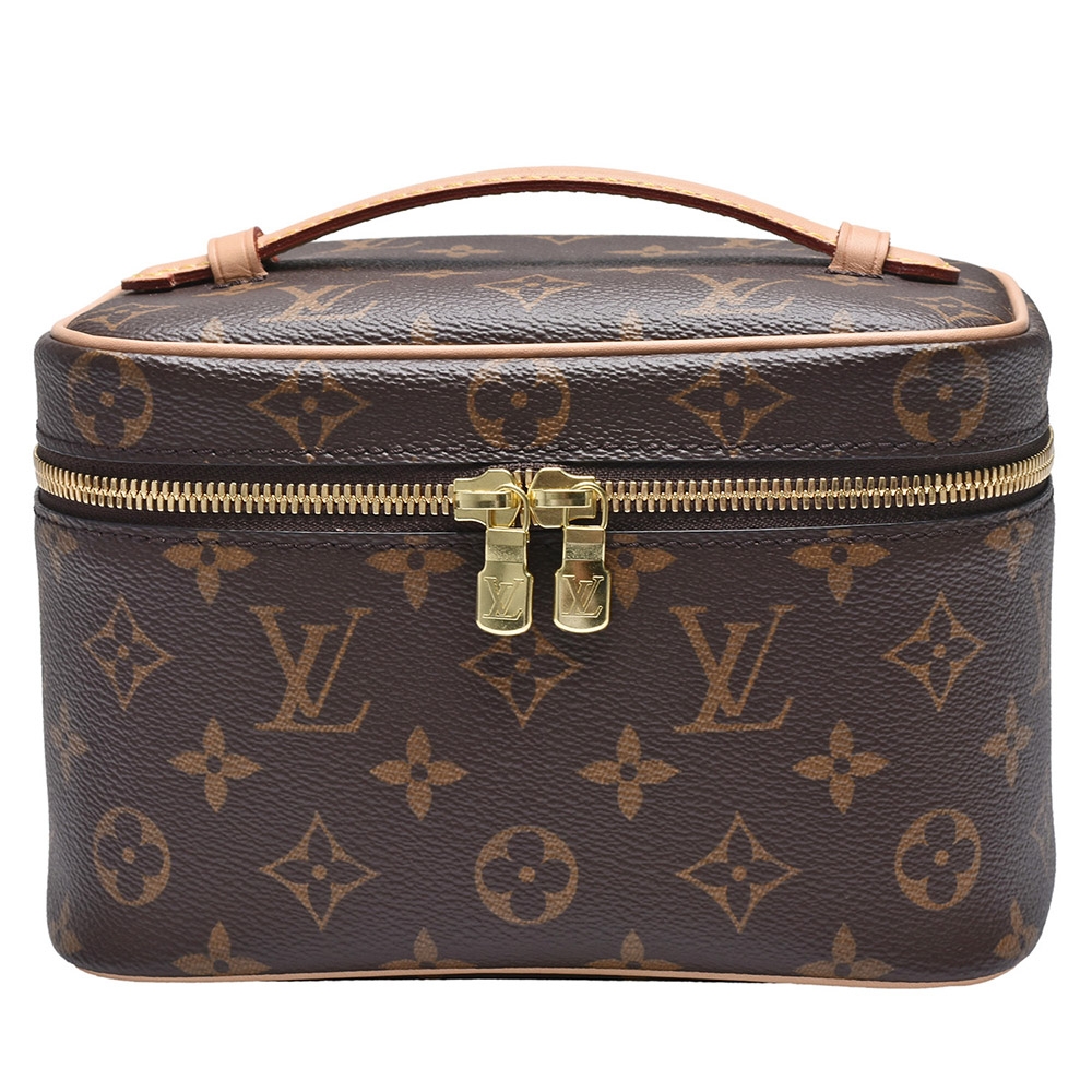 LV M44495 NICE MINI經典Monogram帆布拉鍊化妝箱