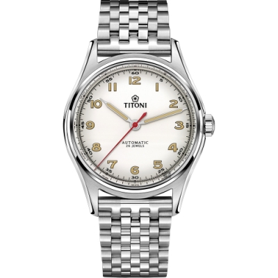 TITONI 梅花錶 傳承系列百周年紀念機械錶-39mm 83019 S-639