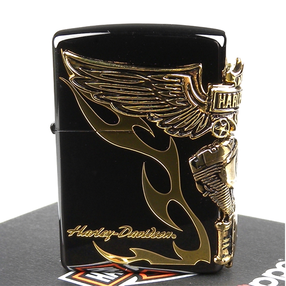 ZIPPO 日系~Harley-Davidson-哈雷-離子噴鍍表面加工打火機