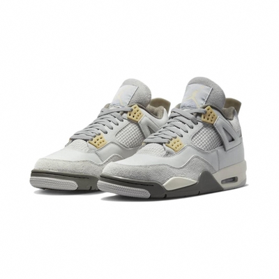 Nike Air Jordan 4 Retro SE Craft Photon Dust 工藝光子 灰奶油白 麂皮 大童款 女款 灰兔子 籃球鞋 DV2262-021