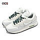 Nike 休閒鞋 Air Max 1 SE GS 大童 女鞋 白 綠 氣墊 低筒 經典 FB9582-001 product thumbnail 1
