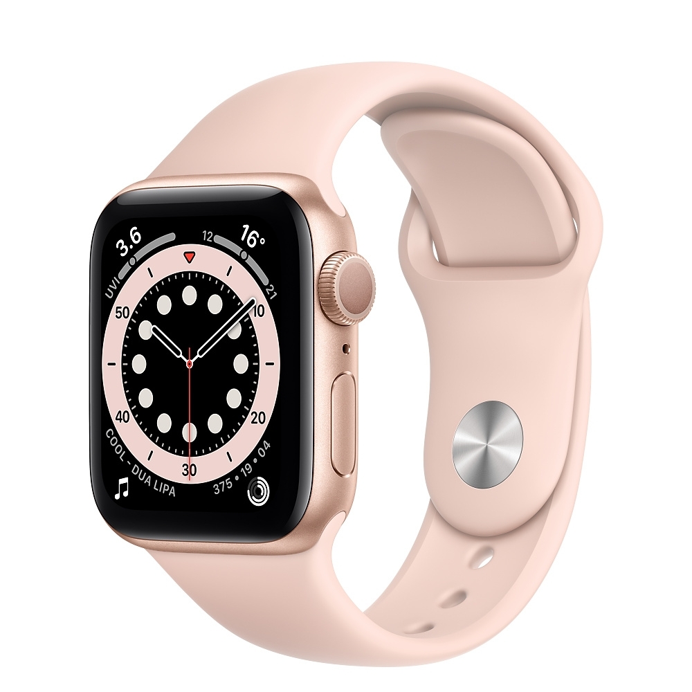 Apple Watch Series 6 Gps 40mm 金色鋁金屬錶殼 粉色錶帶 Mg123ta A S6系列 Yahoo奇摩購物中心