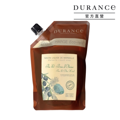 DURANCE朵昂思 精油馬賽液態皂補充包500ml-松木橄欖木-公司貨