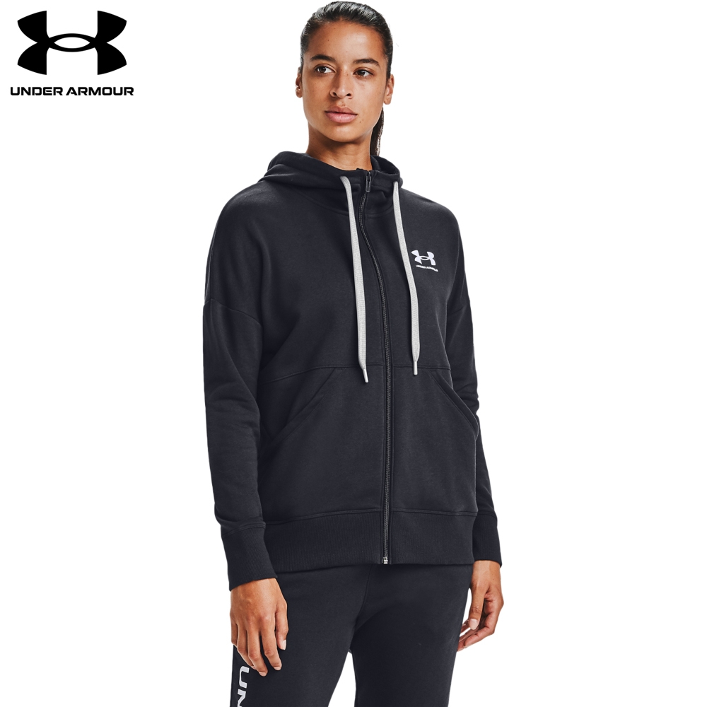 【UNDER ARMOUR】女 Rival Fleece連帽外套