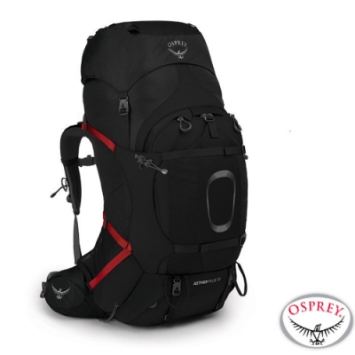 OSPREY 新款 Aether Plus 70L 輕量健行登山背包_黑 R