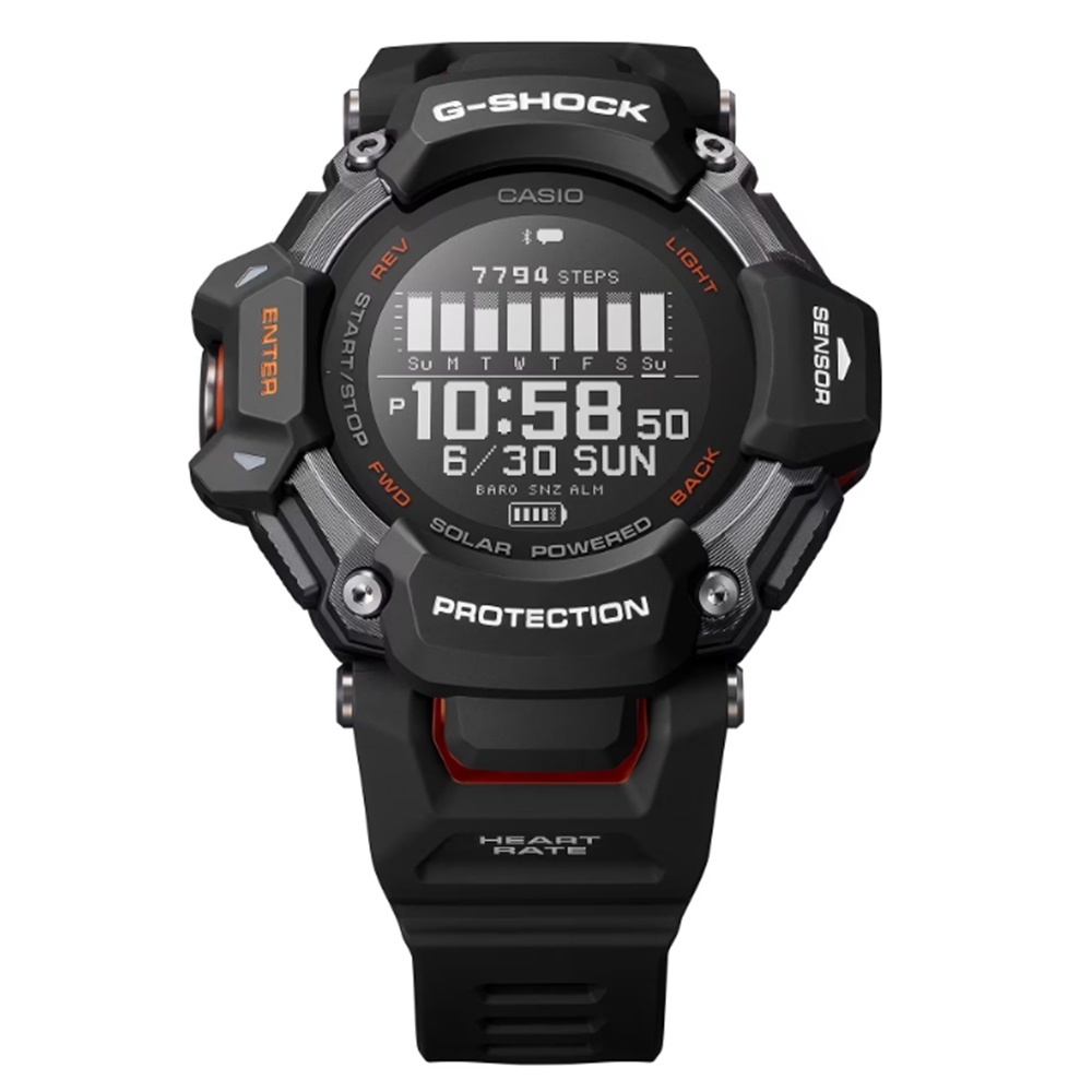 CASIO 卡西歐G-SHOCK 心率偵測GPS功能藍牙太陽能電力援多種運動輕量