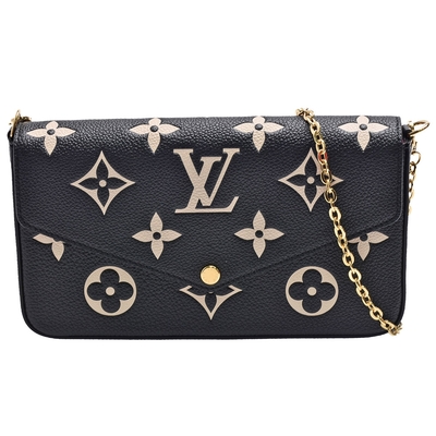 Louis Vuitton Tourterelle Empreinte Pochette Felicie M69977– TC