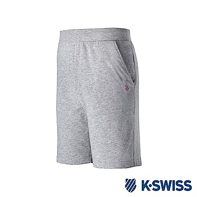 K-SWISS Logo Sweatshorts棉質短褲-男-灰