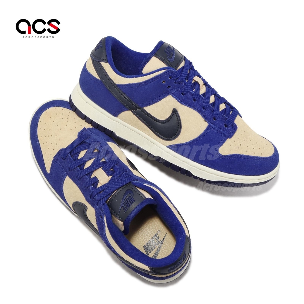 Nike Wmns Dunk Low LX 女鞋男鞋藍卡其麂皮Blue Suede 休閒鞋DV7411