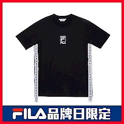 FILA #日潮攻略首部曲 短袖圓領T恤-黑色 1TEU-1412-BK