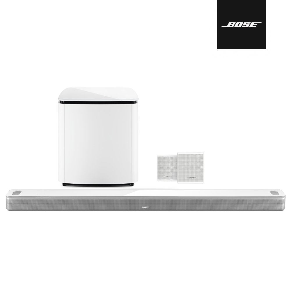 Bose 杜比全景聲家庭影院組合 白色 (Ultra+BM700+SS無線環繞揚聲器 3件組)