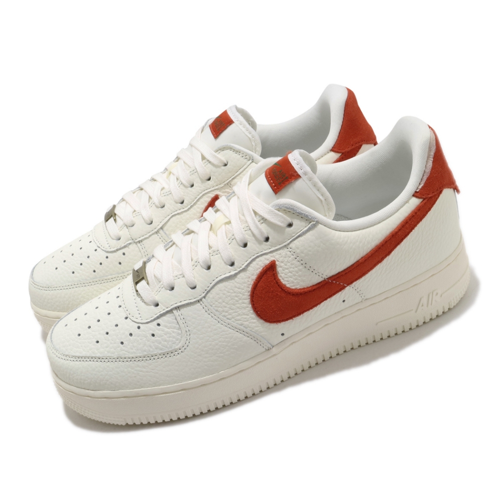 Nike 休閒鞋 Air Force 1 07 運動 男鞋 經典款 皮革 簡約 舒適 穿搭 白 紅 CV1755100