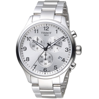 TISSOT 天梭 官方授權 Chrono XL韻馳系列經典計時腕錶(T1166171103700)45mm