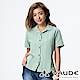 【德國 VAUDE】女款防曬吸溼排汗短袖條紋襯衫VA-06052綠條 product thumbnail 1