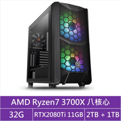 (無卡分期12期)技嘉X570平台[藍焰龍神]R7八核RTX2080Ti獨顯電玩機