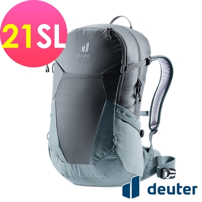 【deuter 德國】 FUTURA 21SL透氣網架背包3400021黑水藍/登山包/健行包/戶外休閒包*