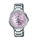 CASIO卡西歐 完美氣質日月相施華洛世奇女腕錶(SHE-3044D-4A)-粉x35mm product thumbnail 1