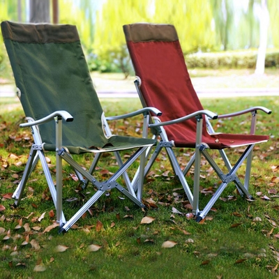 【AOTTO】免安裝鋁合金戶外露營休閒折疊椅(小川椅 折疊