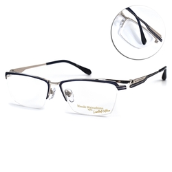 Masaki Matsushima 流線半框 日本鈦光學眼鏡/深藍 銀#MFP565 C2