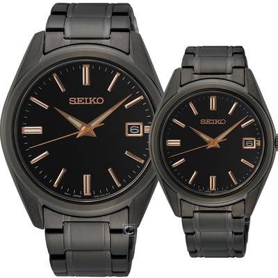 SEIKO 精工 CS 經典時尚對錶 6N52-00A0SD+6N42-00L0SD