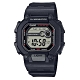 CASIO 懷舊復古風格兩地時間數位休閒錶-(W-737H-1AVDF)黑框X黑45.7mm product thumbnail 1