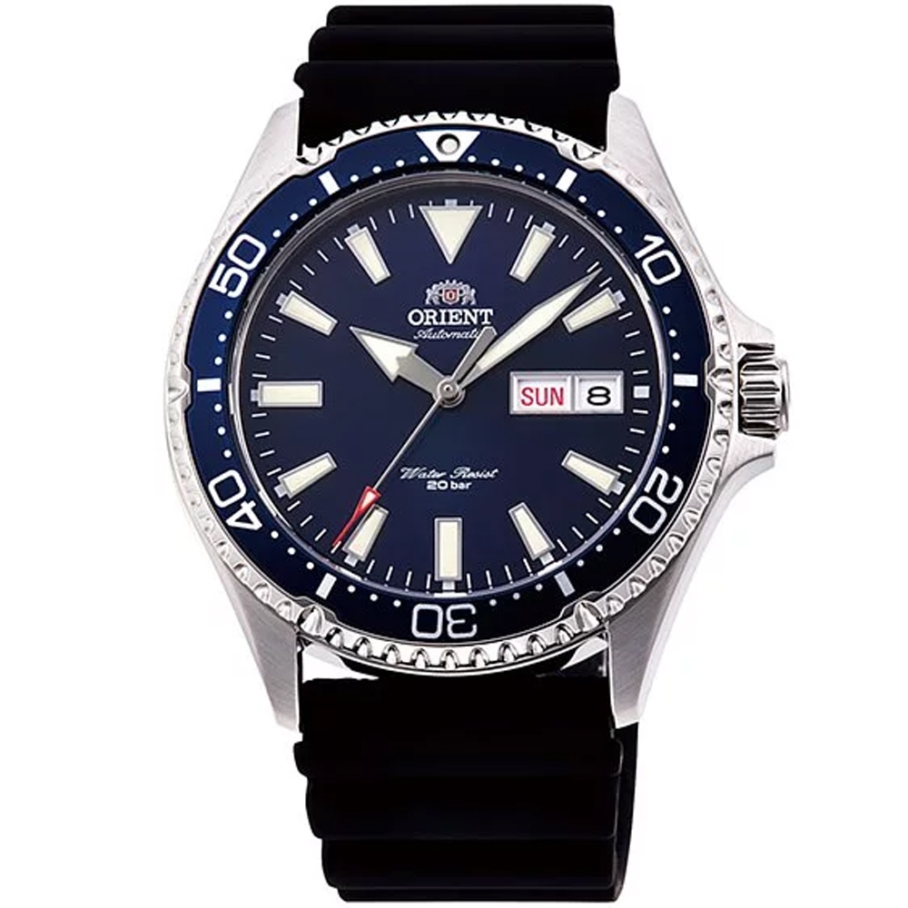 ORIENT 東方錶 WATER RESISTANT系列 潛水機械腕錶 41.8mm / RA-AA0006L