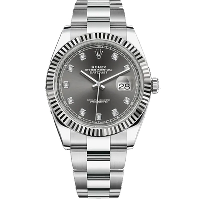 勞力士 ROLEX 126334 灰面時鑽 Datejust系列 41mm  (未使用展示品/2022年保單)