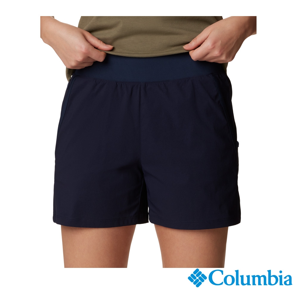 Columbia 哥倫比亞 女款-超防曬UPF50防潑短褲-深藍 UAR08640NY / SS23