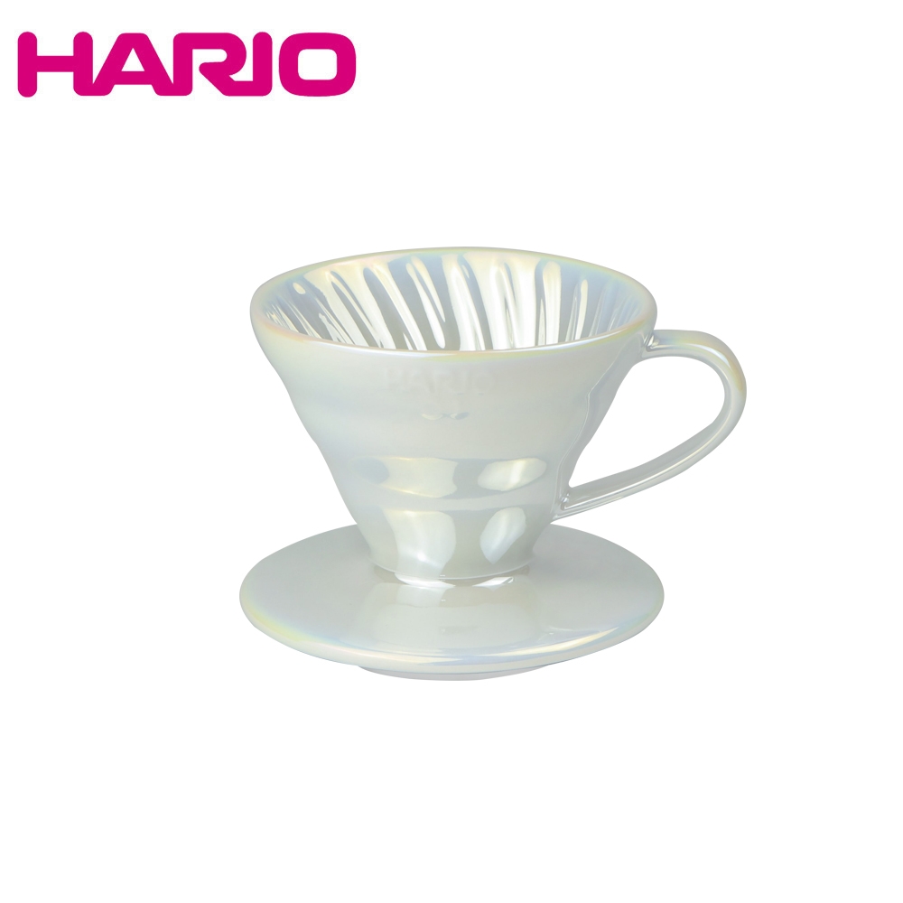 HARIO V60鈦白珠光濾杯(1~2杯份) VDC-01-WO-TW