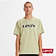 Levis 男款 短袖T恤 復古摩登Logo 寬鬆休閒版型 芒草綠 product thumbnail 1